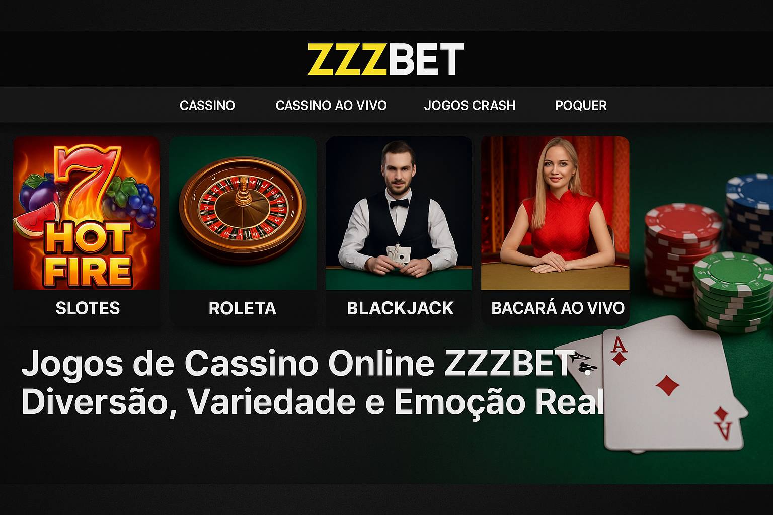 Jogos de cassino online inovadores e emocionantes na ZZZBET